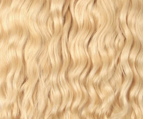 blonde curly hair weave