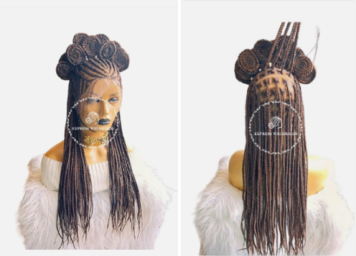 Braided wigs human hair