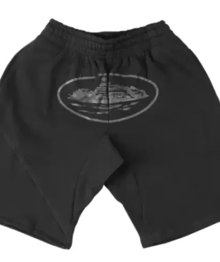 Corteiz Alcatraz Shorts Triple Black