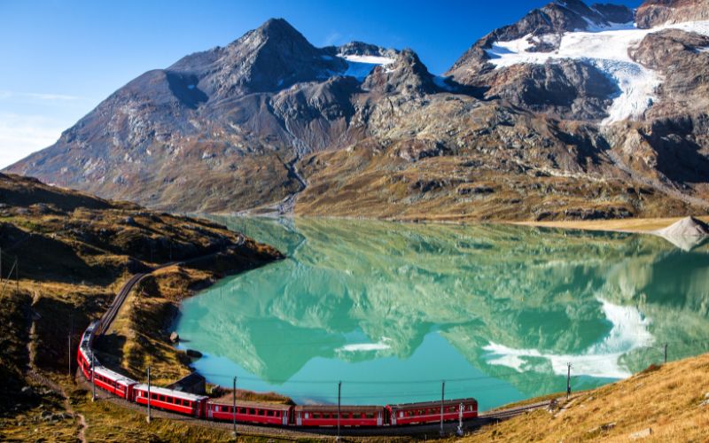 Epic Train Journeys Across Switzerland