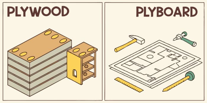 Plywood vs Plyboard