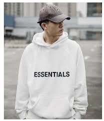 White essentials Hoodie